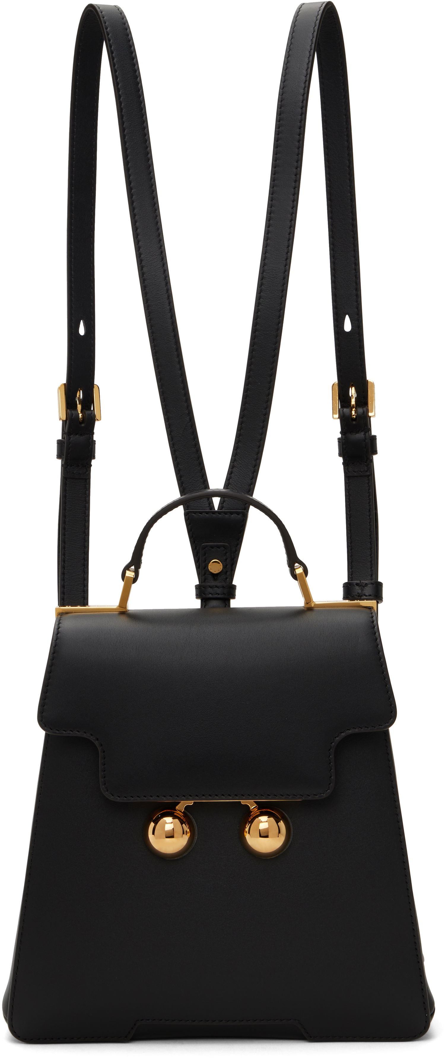 Batoh Marni Leather Backpack Čierna | ZAMP0018U0 P6948, 0