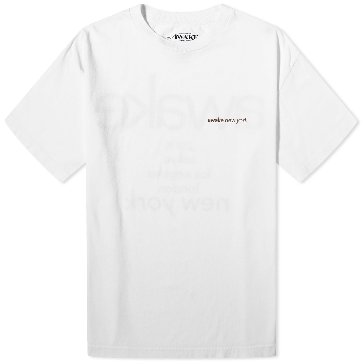 Tričko Awake NY City T-Shirt Biela | AWK-FW23-TS002-WHT, 0