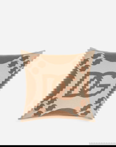 Home decor Dolce & Gabbana Dolce & Gabbana Wool Jacquard Cushion Medium Béžová | TCE008TCAN2U0052, 0
