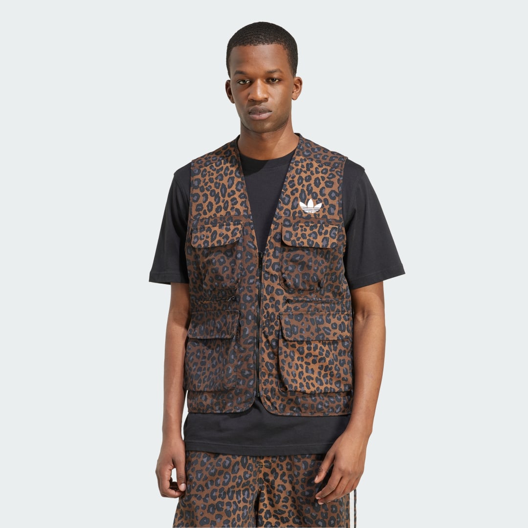 Vesta adidas Performance Leo Vest Hnedá | JV7557, 0