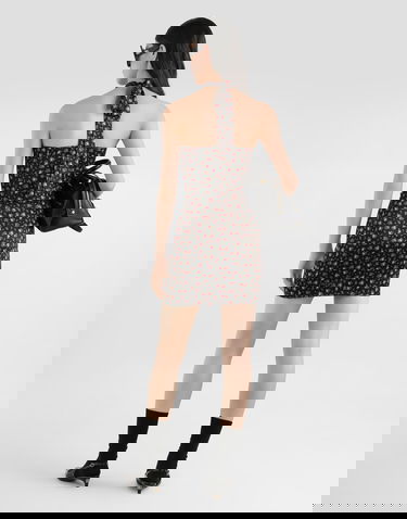 Šaty Dolce & Gabbana Small Rose-print Short Satin Halter Dress 44 Rôznofarebný | F610ZTFSA8JHN5XJ, 2