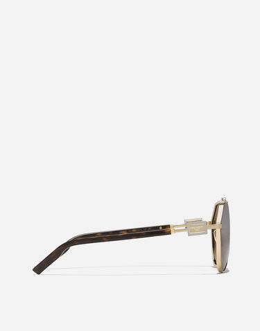 Slnečné okuliare Dolce & Gabbana Dolce & Gabbana Smart Aviator Sunglasses Metalická | VG2315VM2739V000, 3