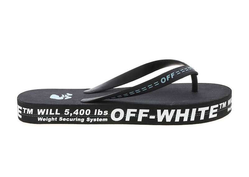 Tenisky a topánky Off-White Logo Flip Flop Black White Čierna | OMIC002R21MAT0011001, 0