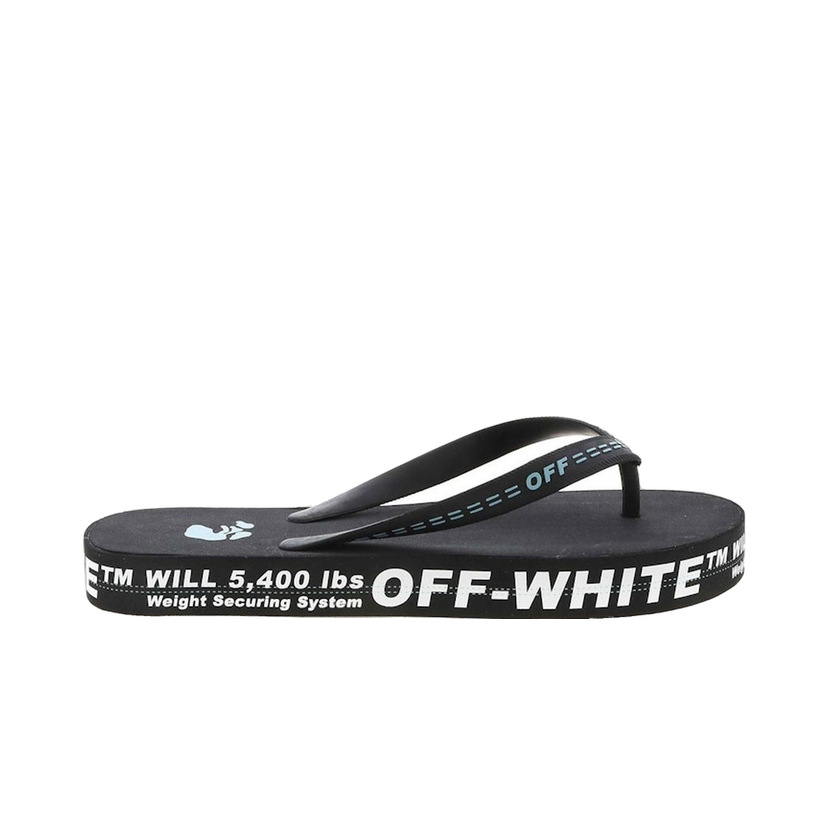 Tenisky a topánky Off-White Logo Flip Flop Black White Čierna | OMIC002R21MAT0011001