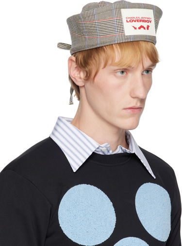 Sveter Charles Jeffrey Loverboy Charles Jeffrey LOVERBOY Sailor Prince of Wales Check Hat Šedá | 054131603, 1