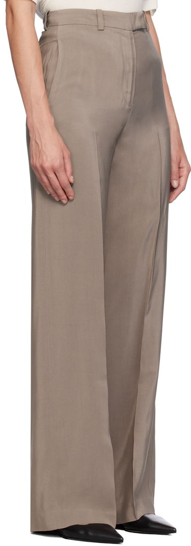 Nohavice Anine Bing Anine Bing Dolan Wide-Leg Trousers Béžová | A-03-3343-TPU23, 1