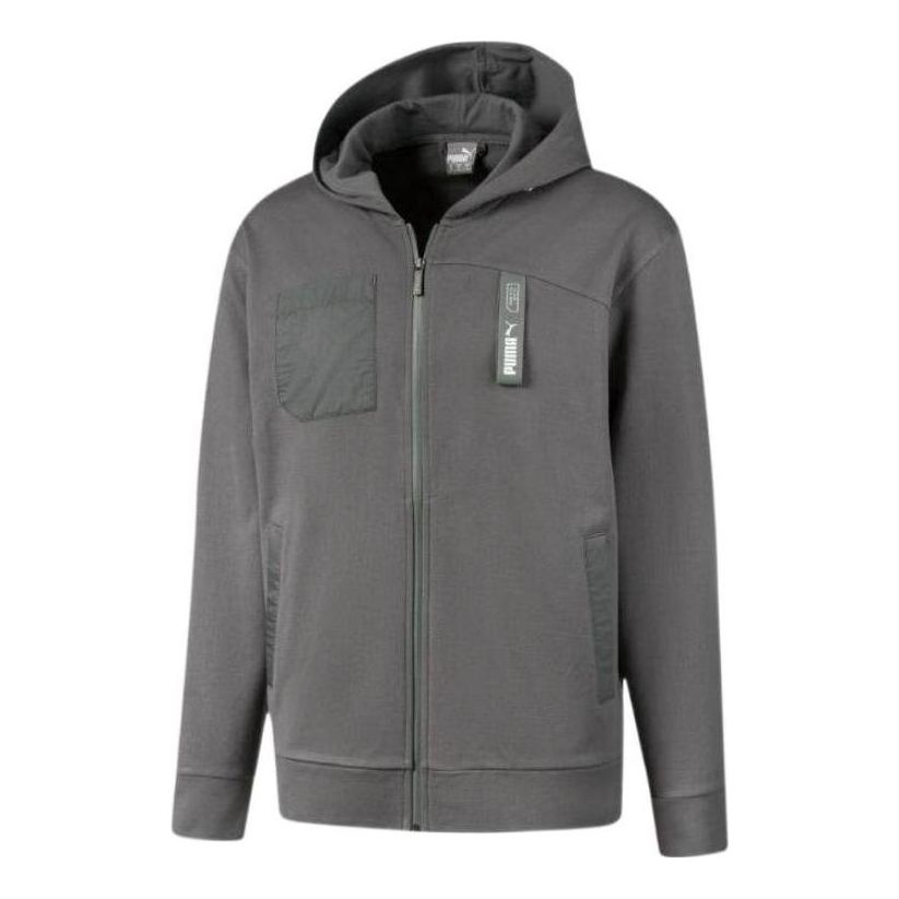 Mikina Puma Logo Utility Jacket Šedá | 582699-44, 0