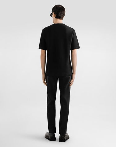 Tričko Dolce & Gabbana Dolce & Gabbana Cotton Piqué T-Shirt with Pocket Čierna | G8ST3ZHU7UTN0000, 2