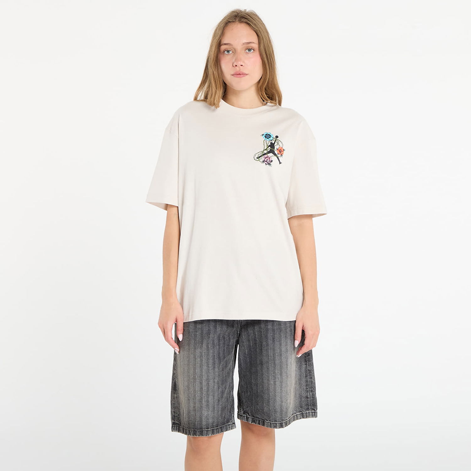 Tričko Jordan Jordan Flight Oversized Graphic T-Shirt Béžová | IH2382-104, 0