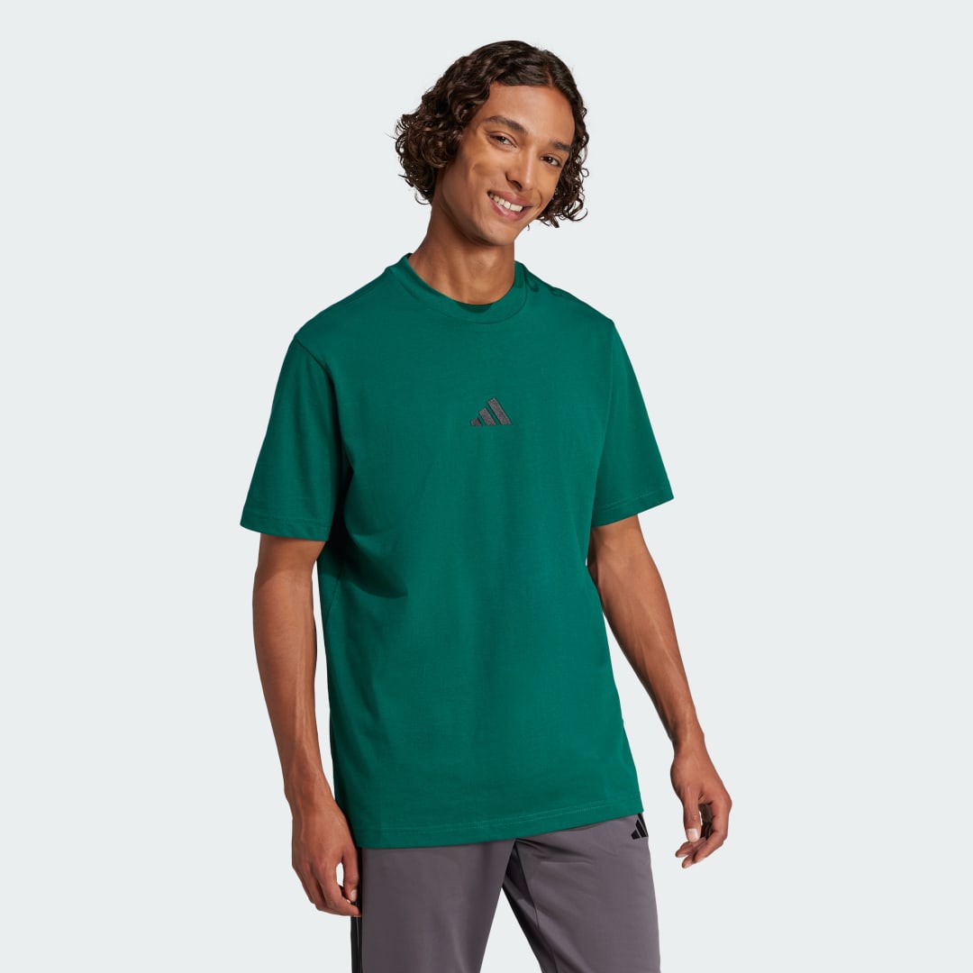 Tričko adidas Performance Essentials Small Logo Jersey T-Shirt Zelené | JF1096, 1