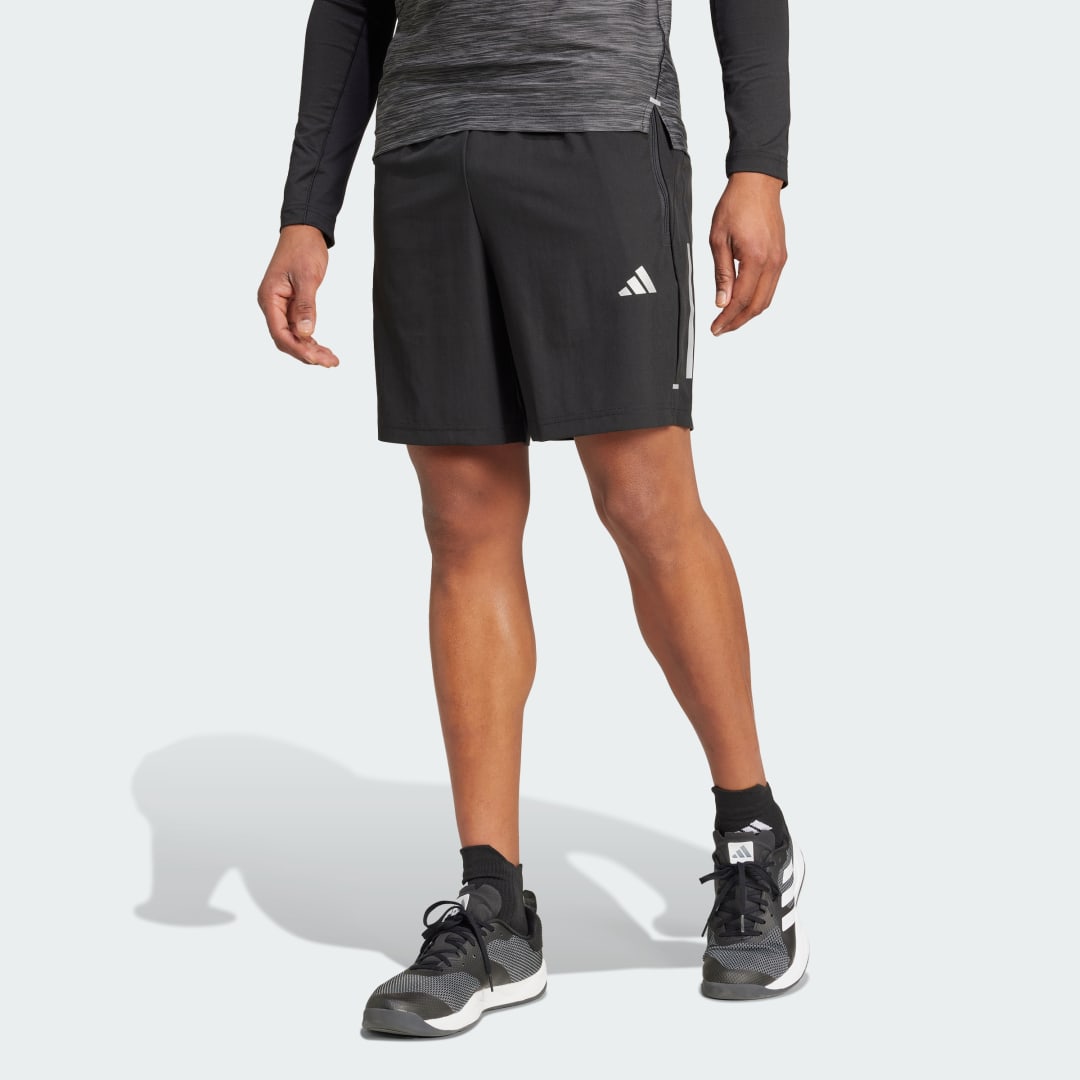 Šortky adidas Performance Gym+ Training 3-Stripes Woven Čierna | IW5906, 0