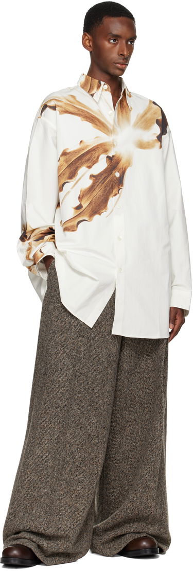 Košeľa Dries Van Noten Dries Van Noten Flame Lily Print Shirt Biela | 252-020711-2029, 3