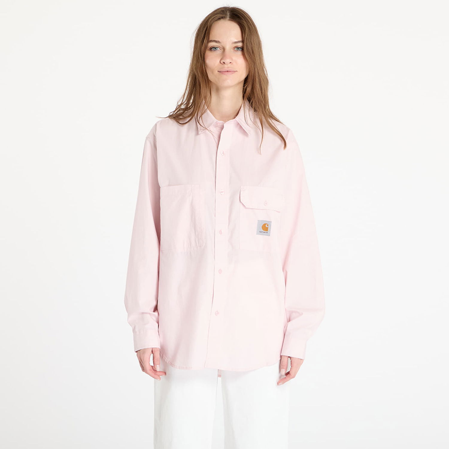 Košeľa Carhartt WIP Longsleeve Irwin Shirt Ružová | I034530.2P7XX, 1