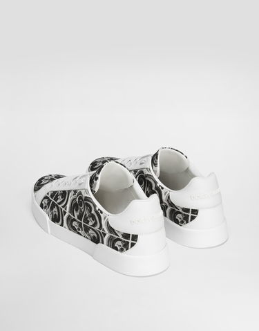 Tenisky a topánky Dolce & Gabbana Dolce & Gabbana Portofino Light Strobel Majolica Print Biela | CS2330A9R22IU3TN, 2