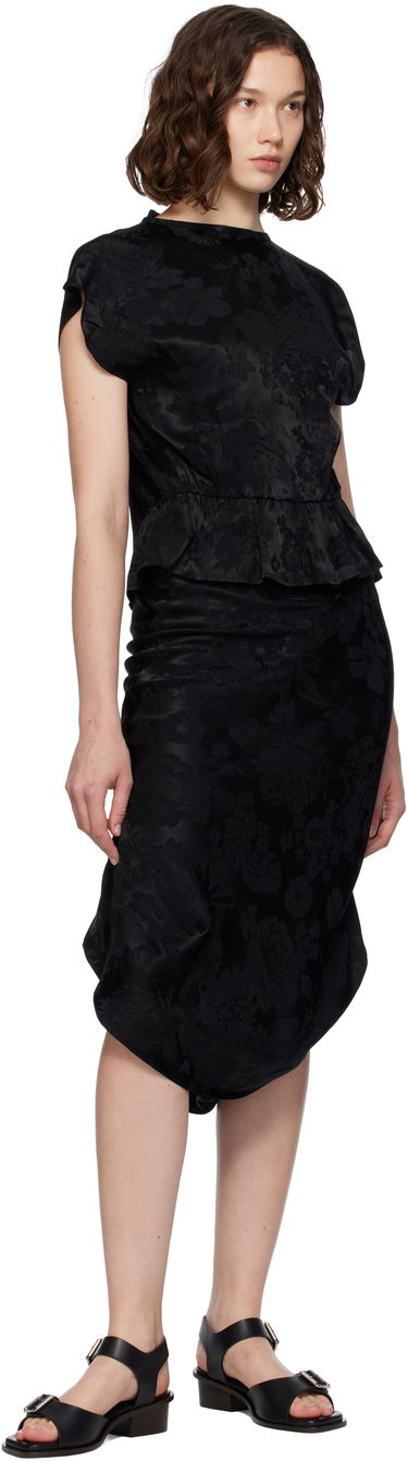Sukňa Maison Margiela Floral Midi Skirt Čierna | S52ME0025 M35471, 3