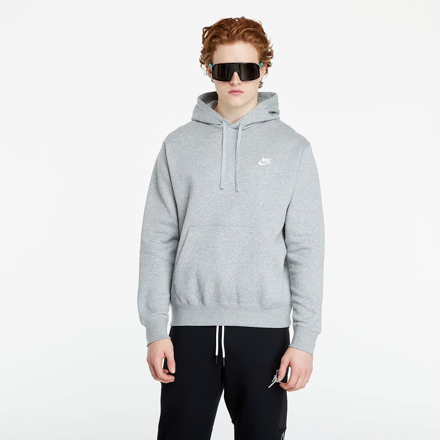 Mikina Nike Sportswear Club Fleece Pullover Hoodie Šedá | BV2654-063, 0