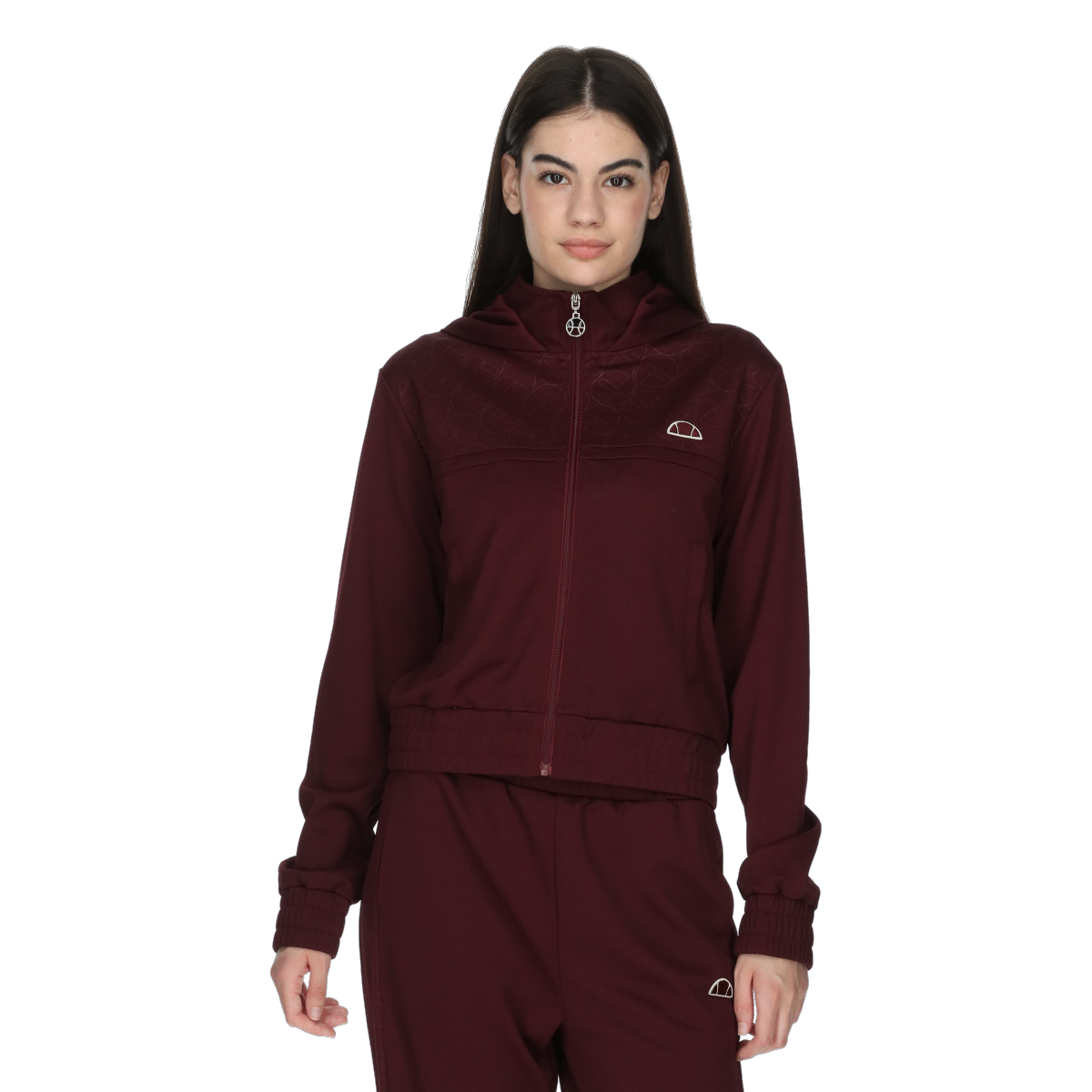 Mikina Ellesse Patterned Hooded Track Jacket Vínová | ELA253F660-56, 0