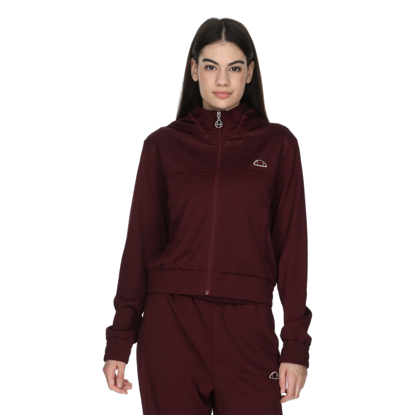 Mikina Ellesse Patterned Hooded Track Jacket Vínová | ELA253F660-56