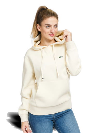 Mikina Lacoste Loose Fit Cotton Blend Hoodie Béžová | SF7099