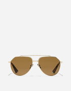 Stefano Gold Aviator Sunglasses