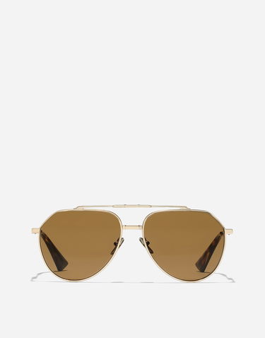 Slnečné okuliare Dolce & Gabbana Stefano Gold Aviator Sunglasses Metalická | VG2302VM2539V000, 0