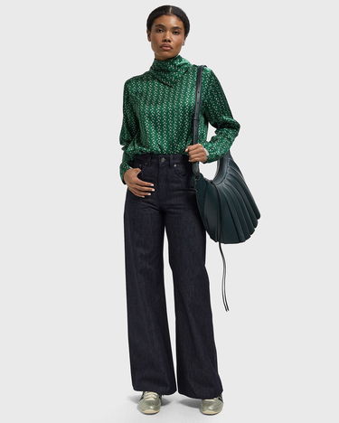 Džínsy Lacoste Wide Leg Jeans Modrá | HF3682-W1E, 2