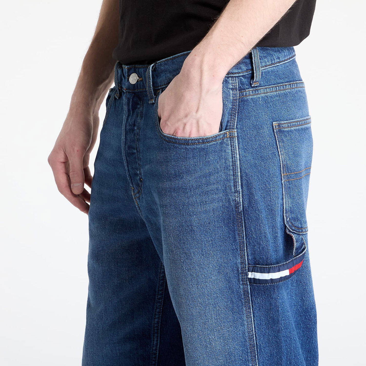 Džínsy Tommy Hilfiger Tommy Jeans Jaimie Relaxed Straight Carp Jeans W29/L32 Modrá | DM0DM21027 1BK, 1