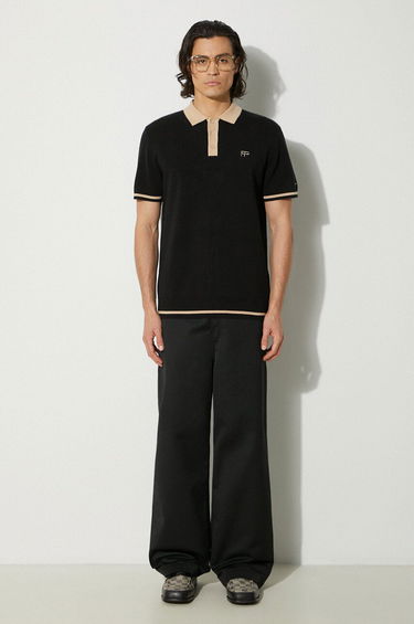 Polo tričko Filling Pieces Knit Polo Shirt Čierna | 80713661861, 1