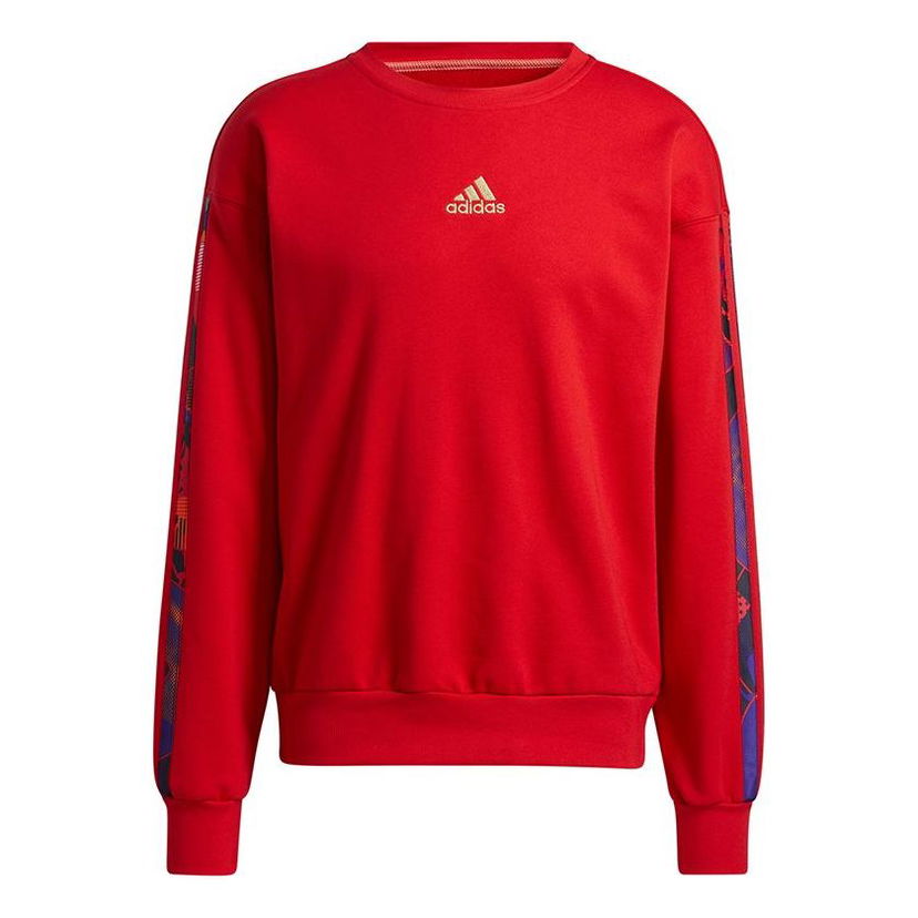 Sveter adidas Originals Mic Graphic Crew Sweatshirt Červená | GU9537