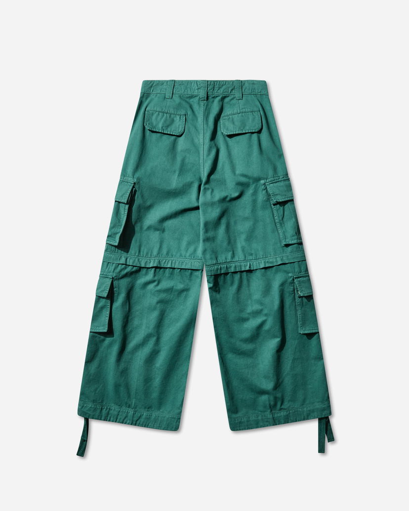 Cargo nohavice ERL Zip-Off Cargo Pants Zelené | ERL11P006 2