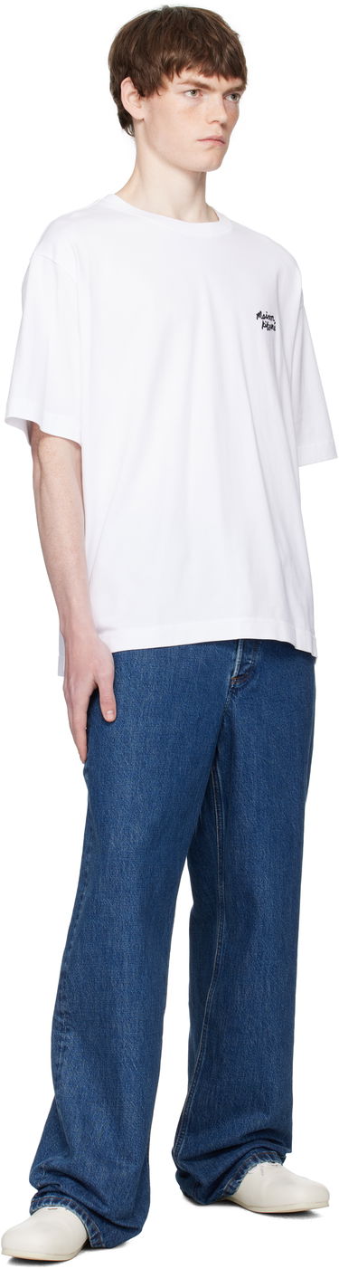 Tričko MAISON KITSUNÉ Maison Kitsuné Handwriting Oversized T-Shirt Biela | PM00110KJ0119, 3