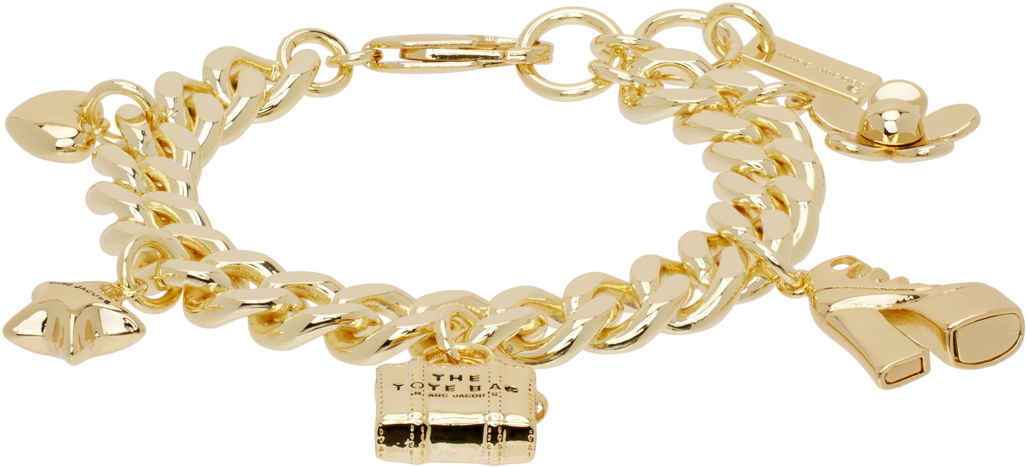 Náramok Marc Jacobs Marc Jacobs 'The Mini Icon Charm' Chain Bracelet Metalická | 2F3JBR001J60, 0