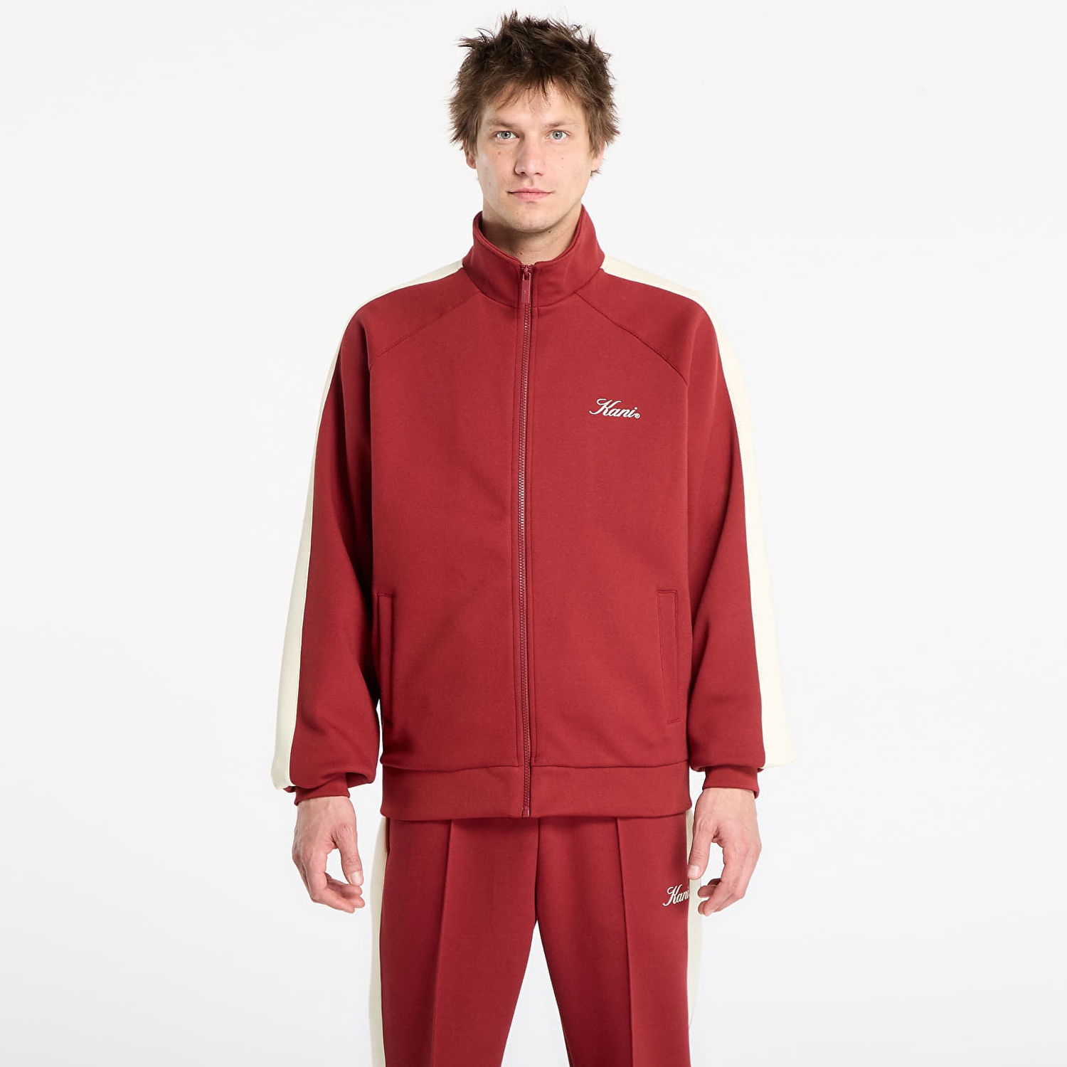 Bunda Karl Kani Kani Sidestripe Track Jacket Vínová | PD00008937, 0