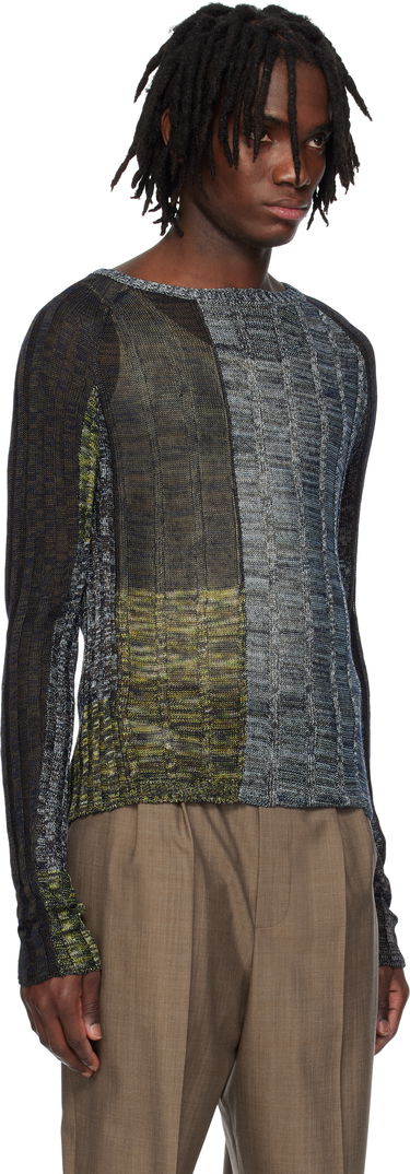 Sveter Eckhaus Latta Eckhaus Latta Symphony Knit Sweater Rôznofarebný | 8021-EL-PS25-C - CAVERN, 1