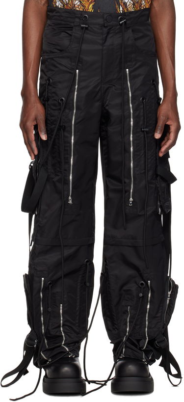 Cargo nohavice Who Decides War Who Decides War String Theory Cargo Pants Čierna | 1121090002SS25, 0