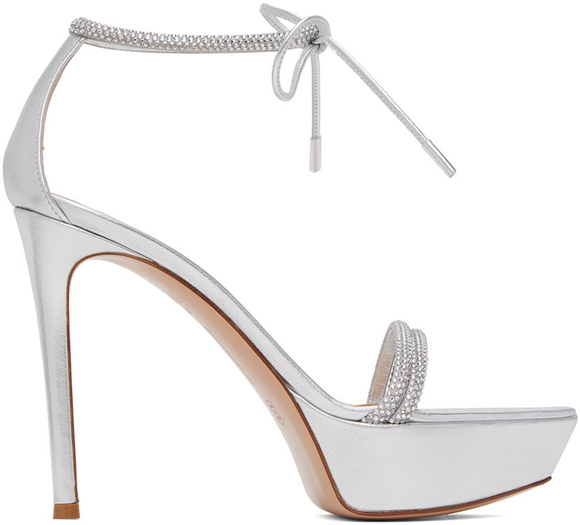 Tenisky a topánky Gianvito Rossi Gianvito Rossi Burma Platform Heeled Sandals Metalická | G61724.85RIC.BNS
