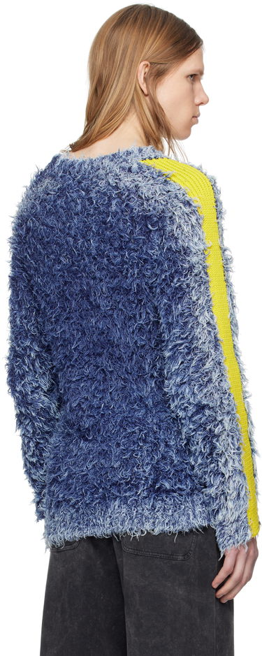 Sveter Diesel Diesel K-Damon Fuzzy Sweater Modrá | A16569-0KNAE-8ATS, 2