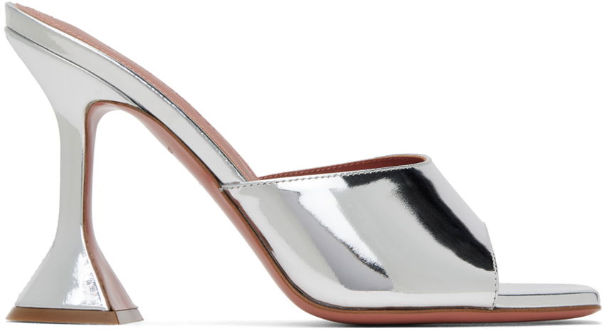 Amina Muaddi Lupita Slipper Heeled Sandals