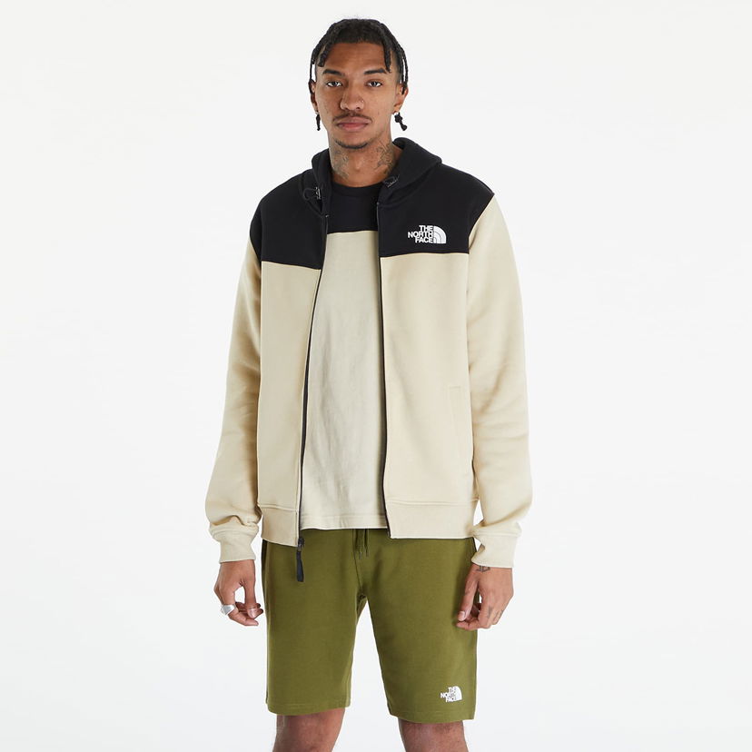 Mikina The North Face Icons Full Zip Hoodie Gravel Béžová | NF0A87DN3X41