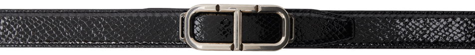 Opasok Tom Ford TOM FORD Printed Croc Stadium T Belt Čierna | TB297-LCL438Y, 0