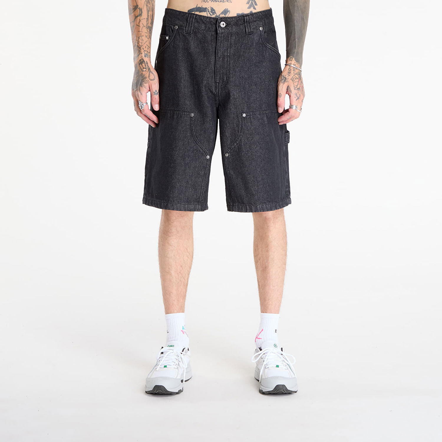 Šortky Dime Dime Carpenter Denim Shorts 34 Čierna | DIMEFA2521BLK, 0