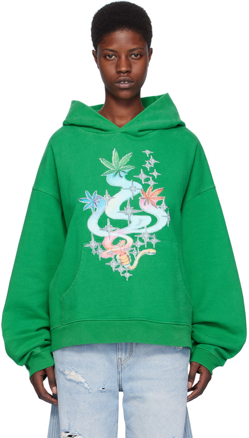 Mikina ERL ERL Graphic Hoodie Zelené | ERL07T025, 0