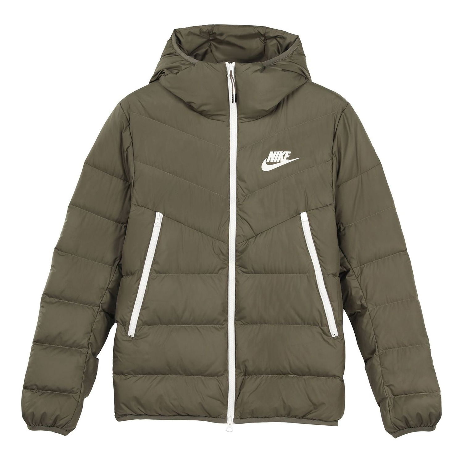 Prešívaná bunda Nike Sportswear Down Fill Hooded Jacket Zelené | CU0226-380, 0