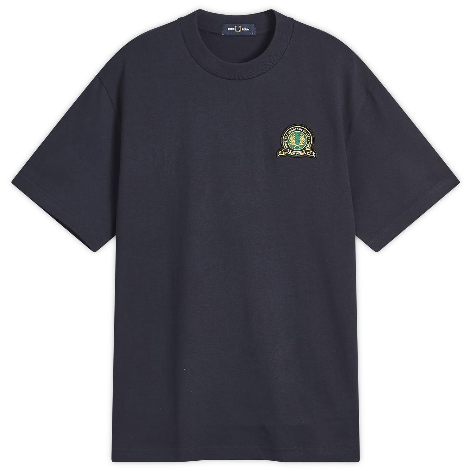 Tričko Fred Perry Fred Perry Tennis Badge T-Shirt, Size Large Navy | M1312-608, 1