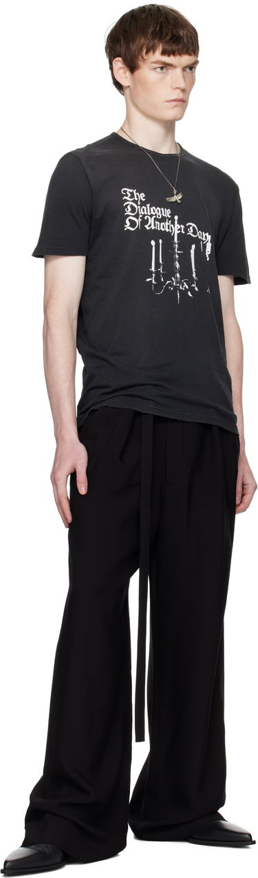 Tričko Ann Demeulemeester Ann Demeulemeester Standard Chandelier Print T-Shirt Čierna | B0012877-FA637-098, 3