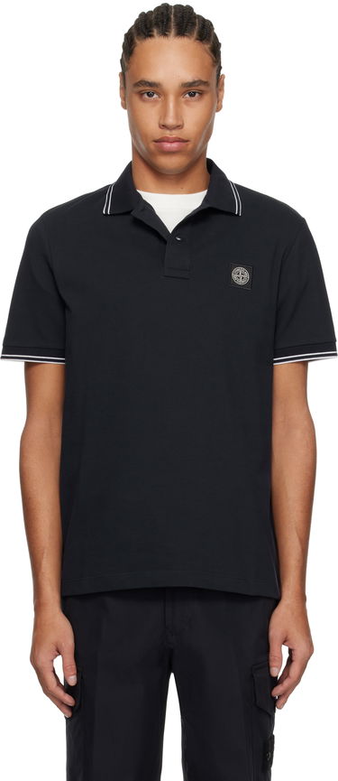 Polo tričko Stone Island Stone Island Organic Cotton Elastane Piqué Polo Navy | K1S1522002SCS0018, 0