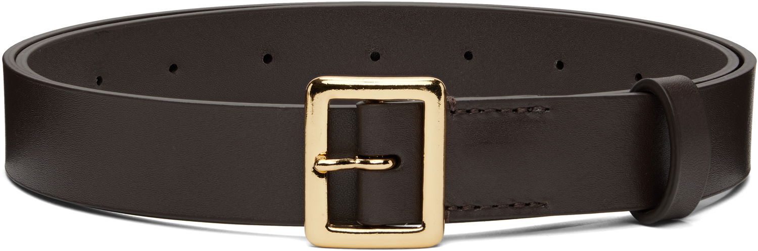Opasok AURALEE AURALEE Square Buckle Belt Hnedá | A00B06RP, 0