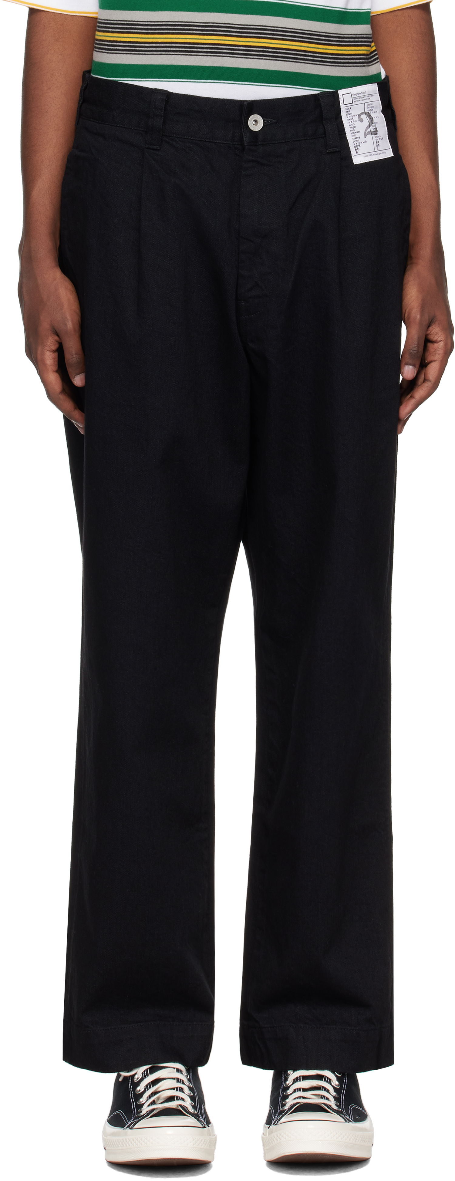 Džínsy Neighborhood Tuck Jeans Čierna | 242AQNH-PTM06, 0