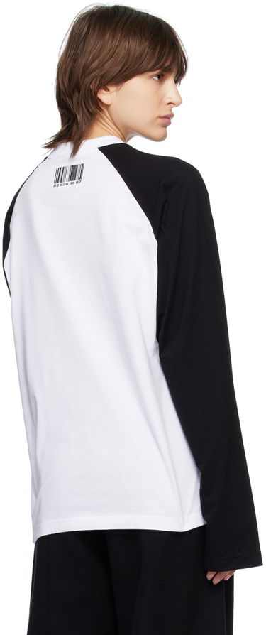 Tričko VETEMENTS Barcode Long Sleeve T-Shirt Biela | VL16LS140B, 2