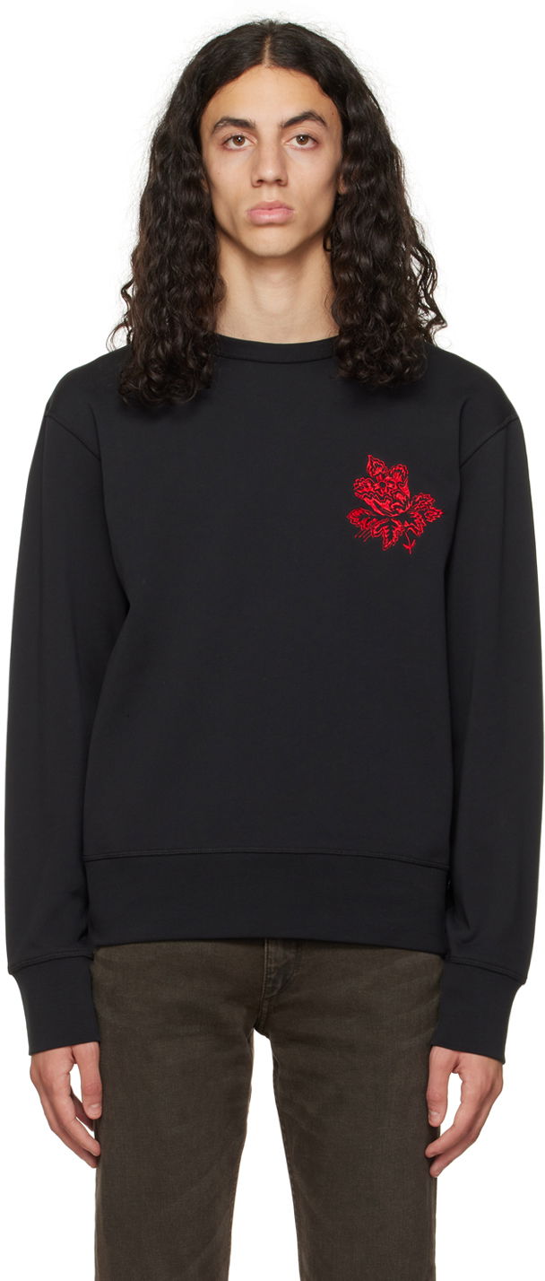 Sveter rag & bone Lunar New Year Embroidered Sweatshirt Čierna | MBC22HT058NY58, 0